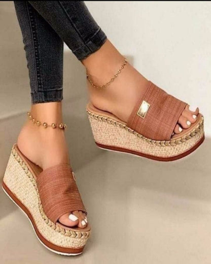 sandales d'été à talons hauts