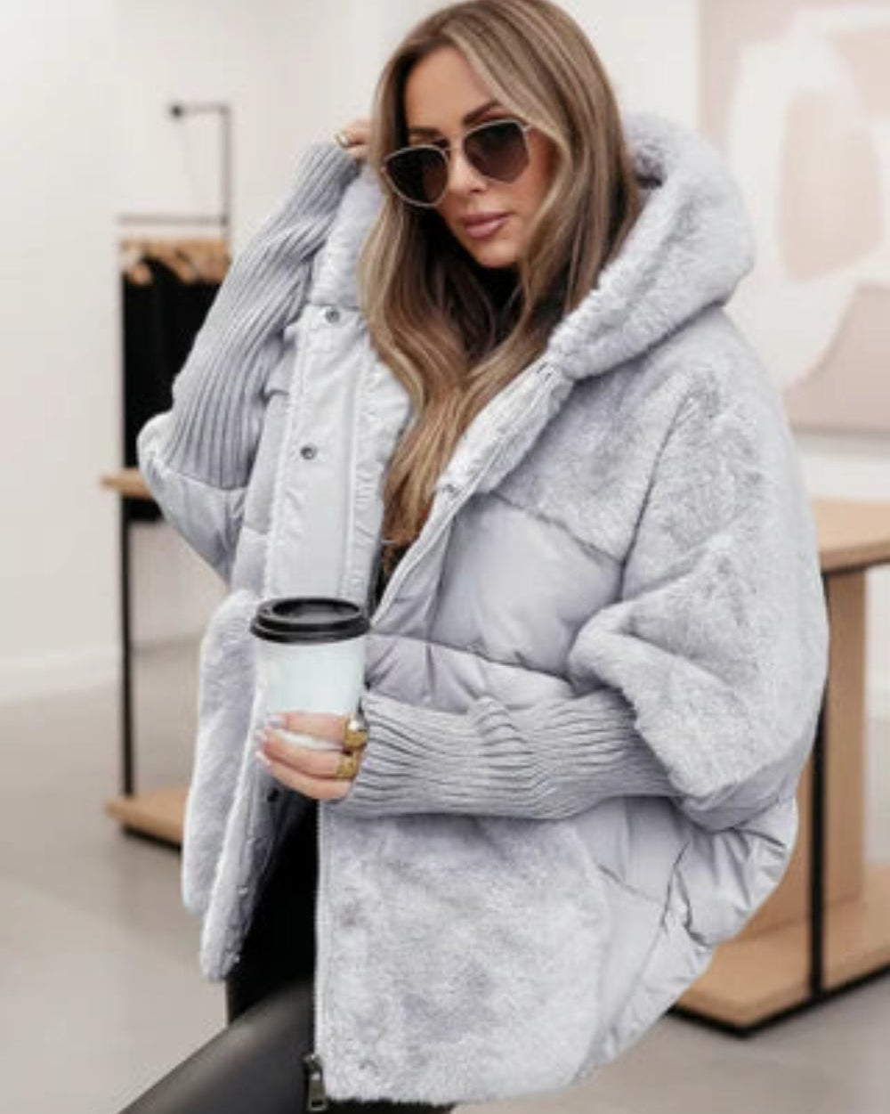 Veste Hiver Texturée – Douceur Premium