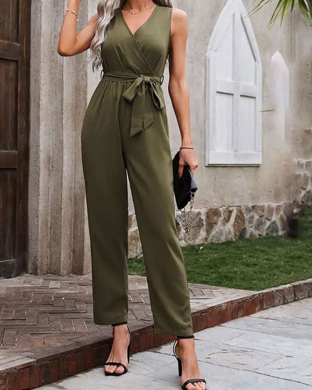 Combinaison à col croisé